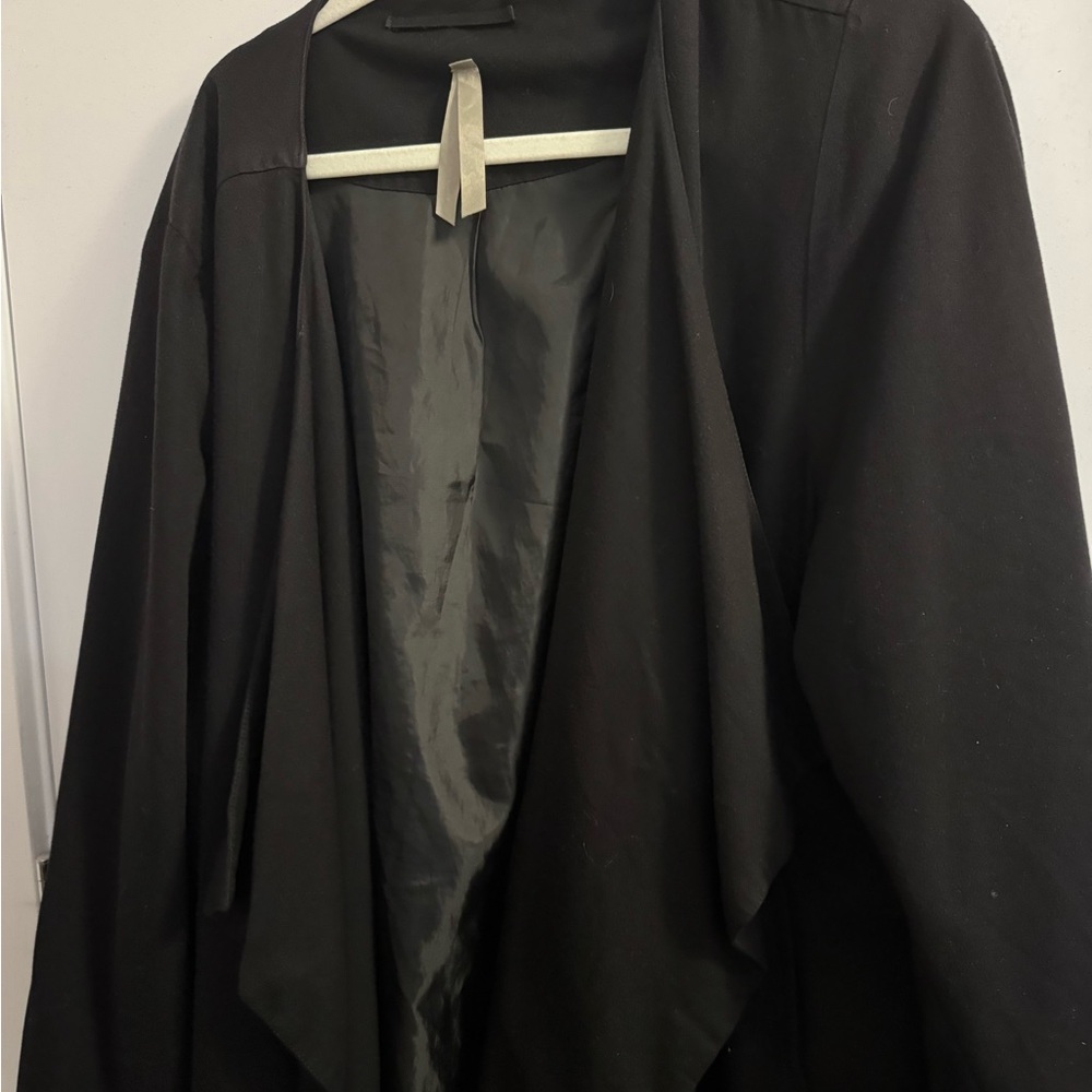 Black Open Front Jacket